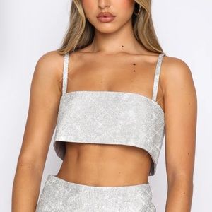 White Fox Breathtaking Crop Silver